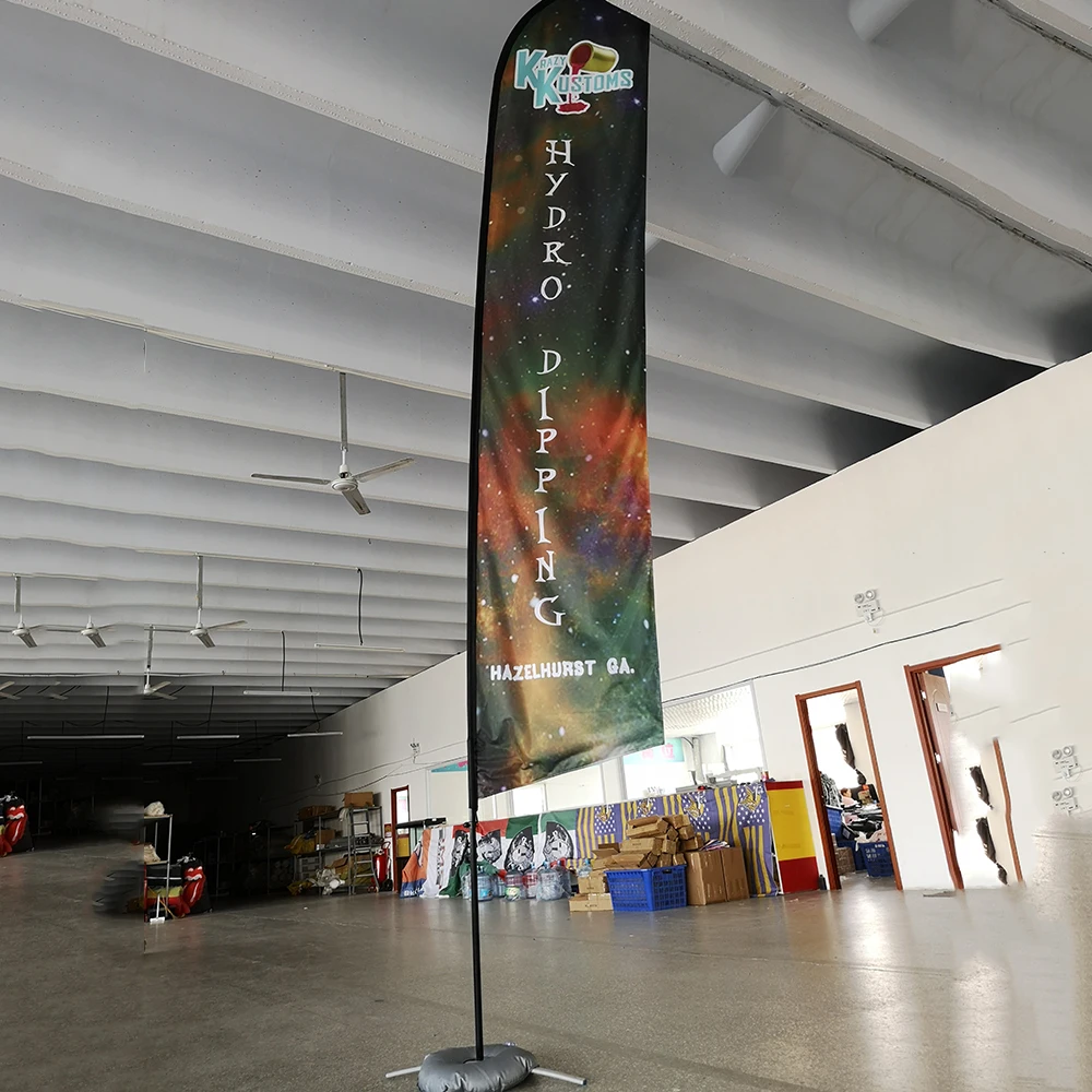 Werbeflagge für Autowaschanlagen im Freien – Detail 3