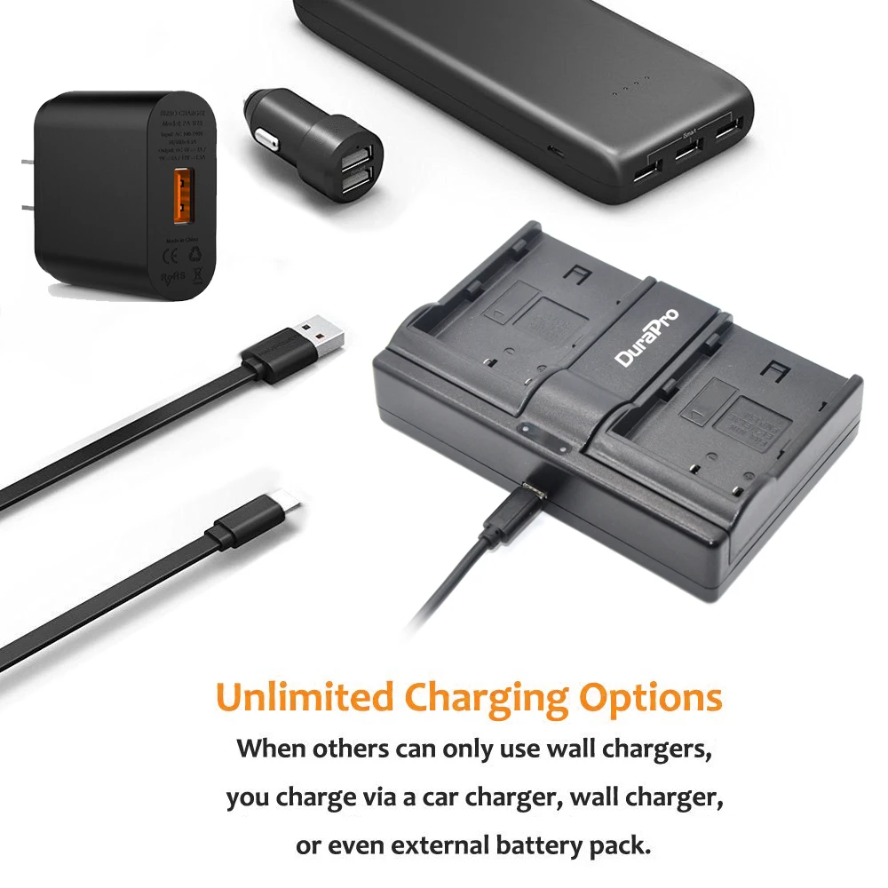 DuraPro 2 قطعة EN-EL3e EN EL3e كاميرا رقمية البطارية + المزدوج قناة شاحن لنيكون D300S D300 D100 D200 D700 D70S d80 D90 MH-18