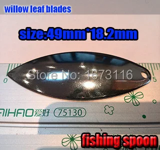 2015new fishing spoon se hard bait 304stainless steel  size:49mm*18.2mm quantily 100pcs/lot