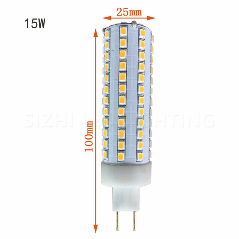 Imagem -04 - Smd Lâmpada G8.5 15w 20w 25w Quente Natural Branco Fresco Led Milho Lâmpada de Poupança de Energia Substituir Lâmpada Halógena 10 Peças 85265v 2835