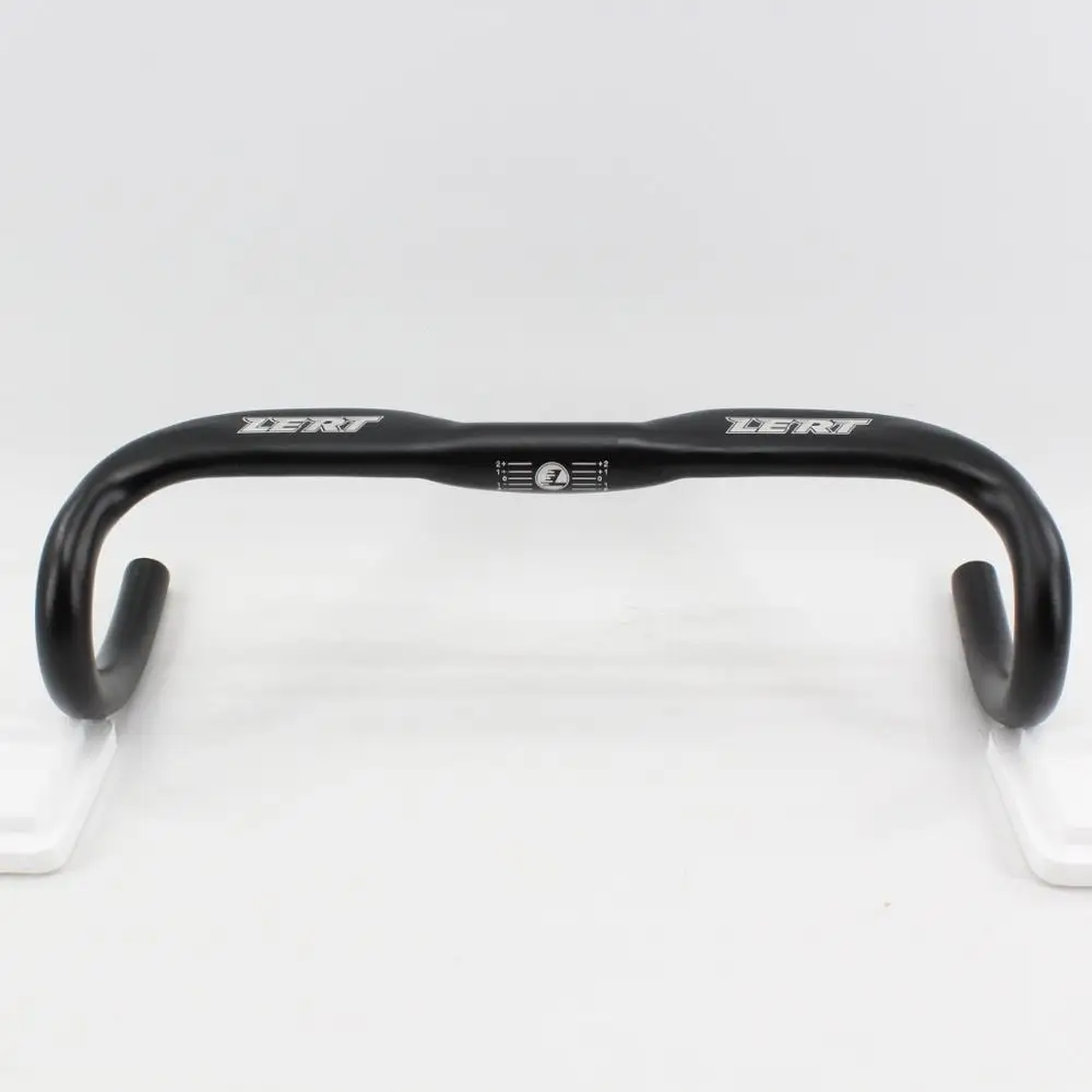 Newest LERT Road bike matt Aluminum alloy handlebar oblate aero bicycle handlebar Road bent bars 31.8*400 420 440mm new