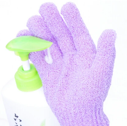 1Pc Exfoliating Bath Glove Scrubber Skidความต้านทานนวดฟองน้ำถุงมือBathwater Scrubbingถุงมือถุงมืออาบน้ำอาบน้ำ