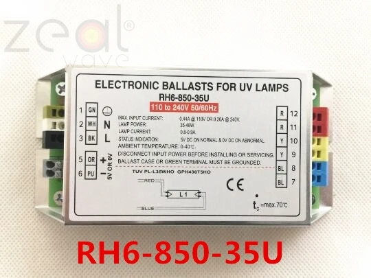 

FOR Genuine UV Disinfection Lamp 55W UV Ballast RH6-850-35U 110-220V 50/60HZ