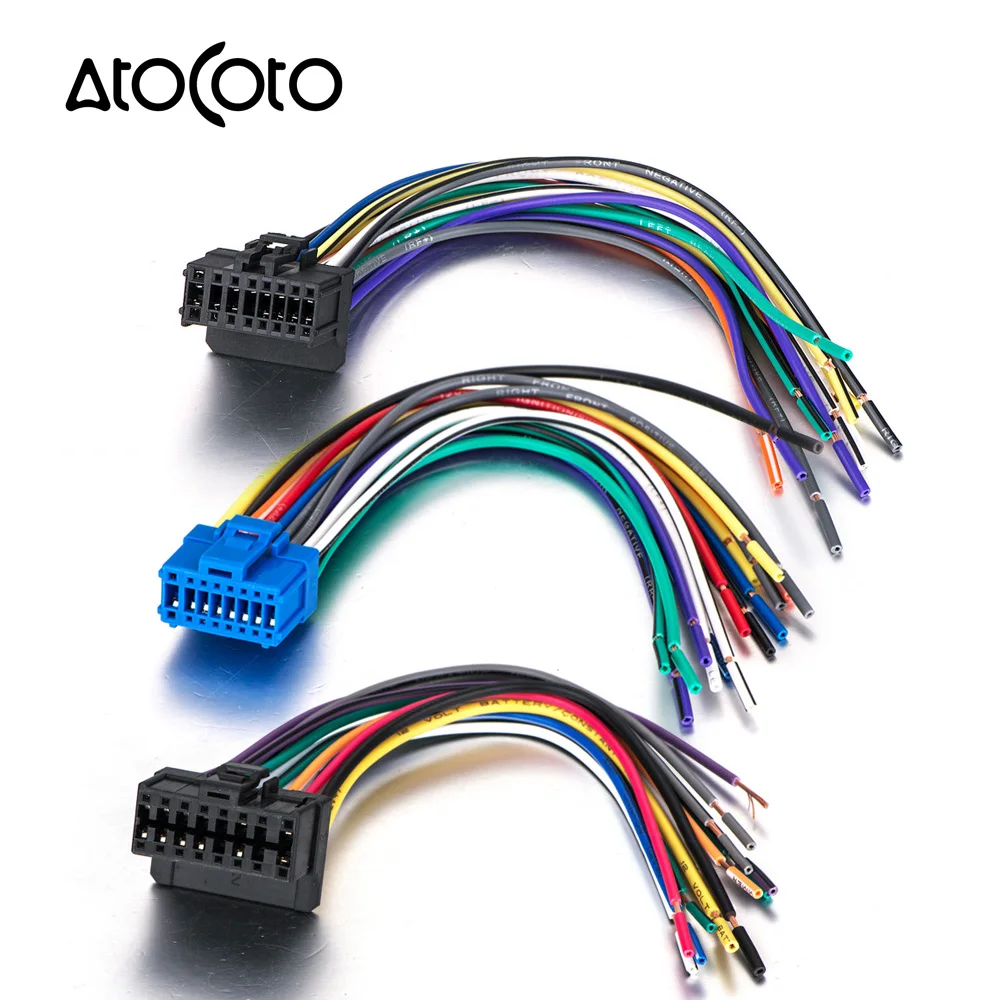 Car ISO Power Wire Stereo Radio Wiring Harness Connector Adaptor Cable for Pioneer DEH P-series 2003 16 Pin