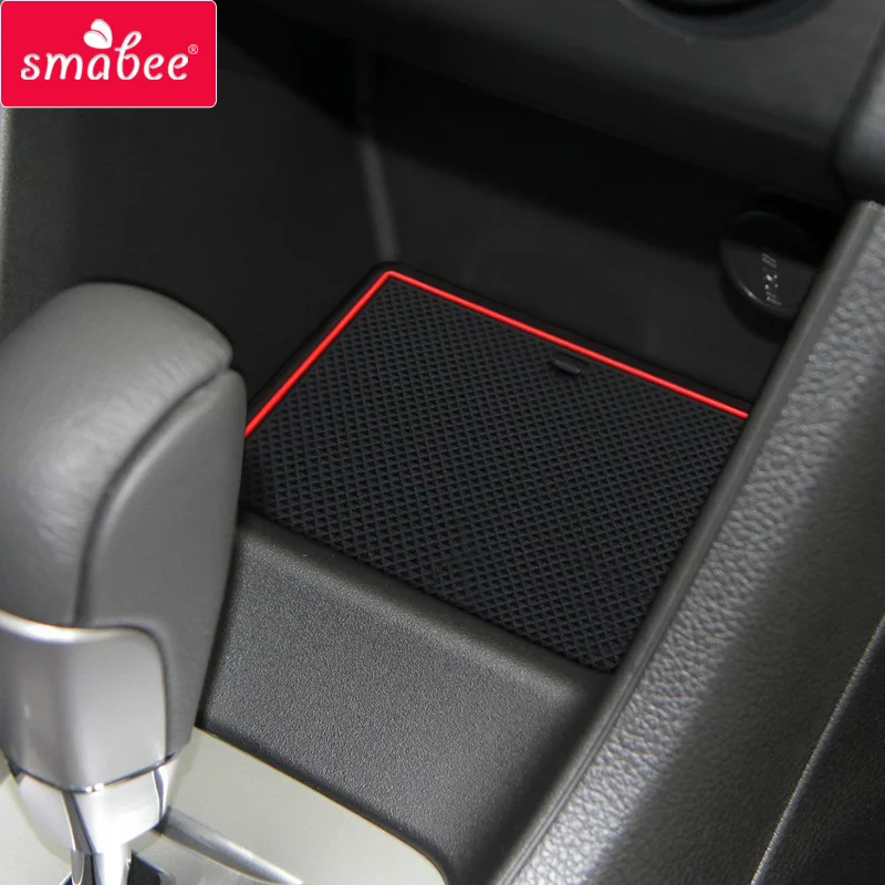 smabee Anti-Slip Gate Slot Pad for SUBARU XV 2012 - 2014 Interior Accessories Rubber Door Groove Mat Cup Holder Non-Slip Mats