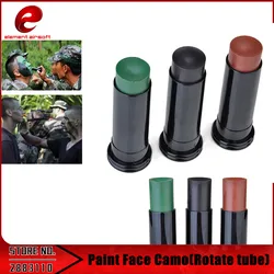 Elemento Vernice Viso Camo (di Rotazione del tubo) di Trucco olio A tre 3 Colore Spiedi per la Caccia Camouflage Viso EX411