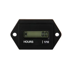 Digital LCD Resettable Hour Meter DC 4.5-90V For Snowmobile Jet Ski Any Engine Lawn Mower Tractor Truck Forklift Marine Marine A