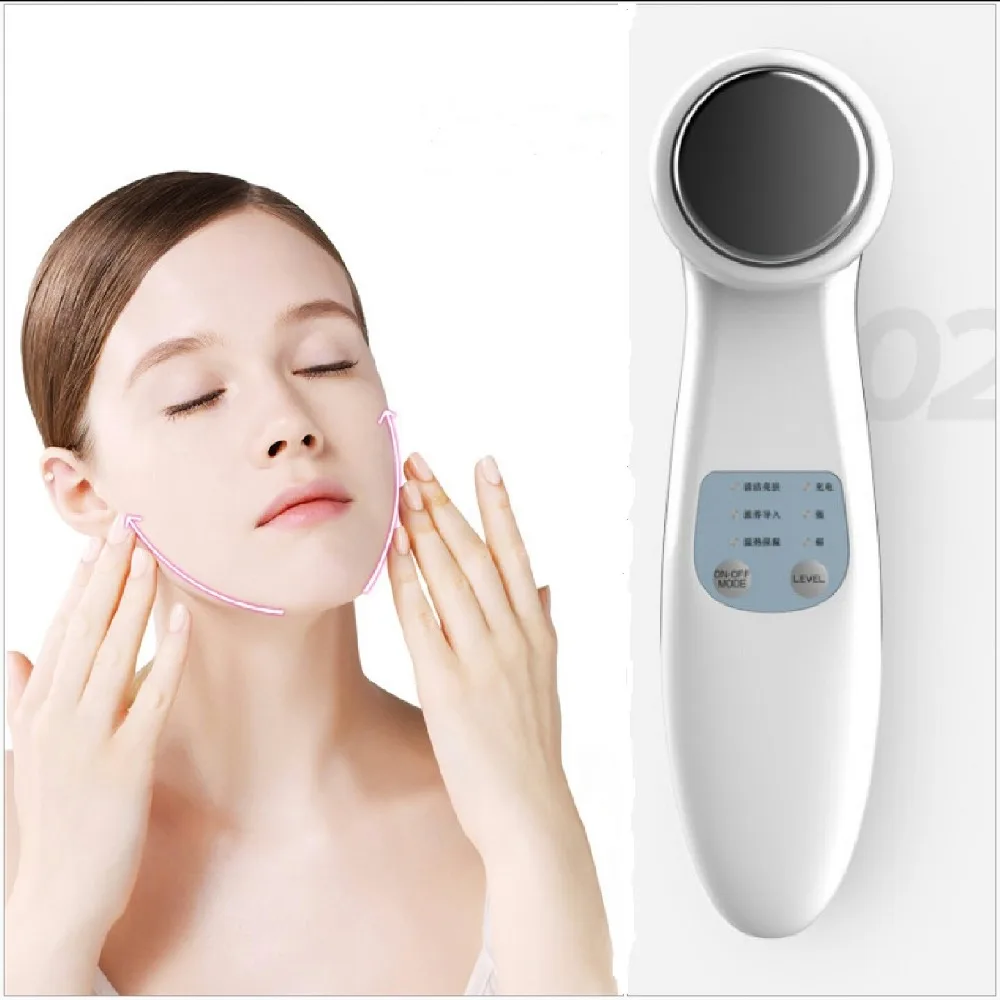 High Frequency Vibration Ultrasound Skin Scrubber Pore Cleanser Face Peeling Facial Cleansing Skin Rejuvenation Beauty Machine