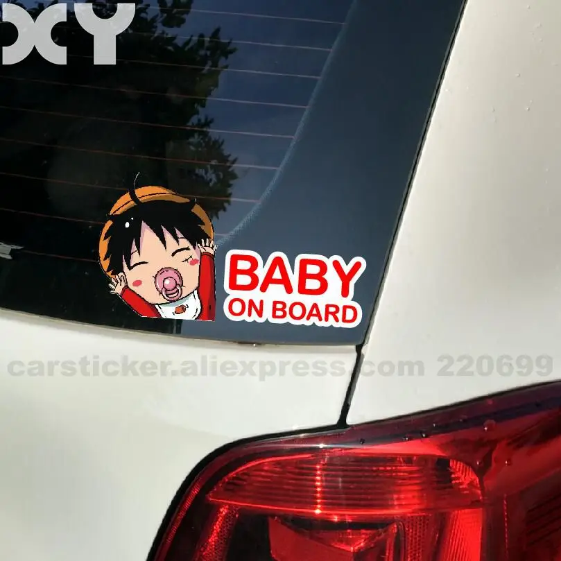 Baby on Board Funny Cute Car Window Cartoon Stickers Decals Automobiles Drop Shipping