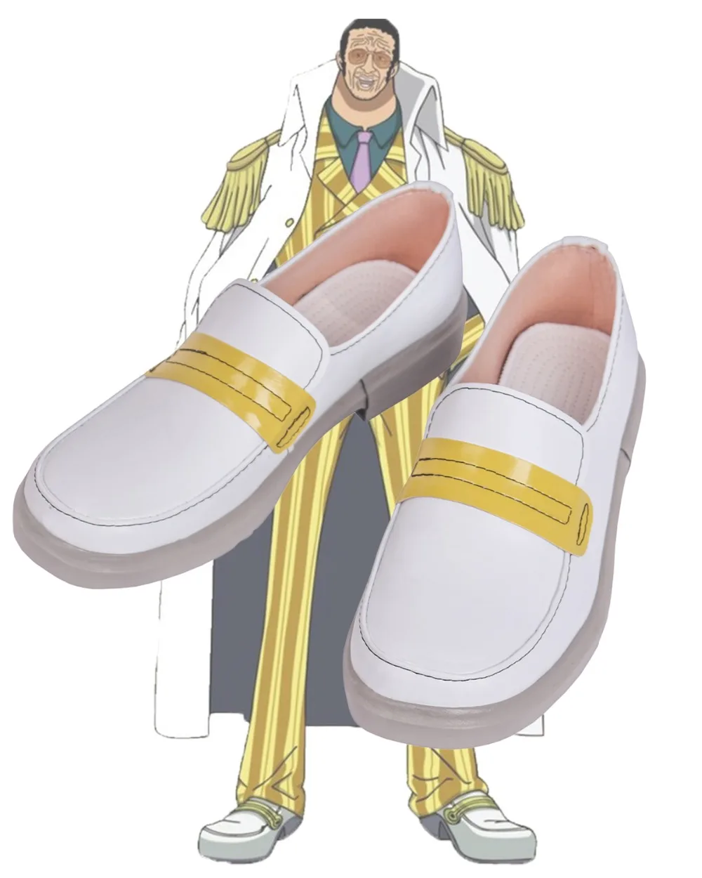 Kizaru Borsalino Shoes Cosplay One Piece Kizaru Borsalino Cosplay Shoes Boots Custom Made Any Size