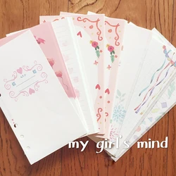 100 Sheet Kawaii Notebook Papers A5&A6 Diary Color Inner Core Planner Filler Paper Girl Series Inside Page gifts Stationery