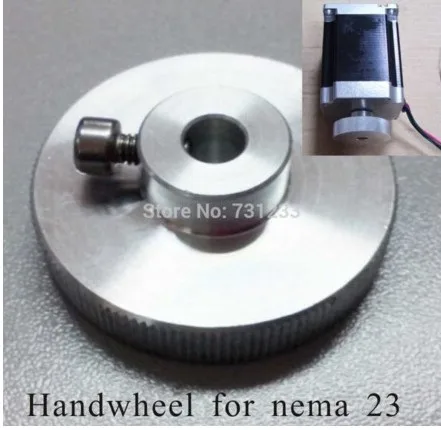 Steering wheel for NEMA 23 stepper motor with 6.35 mm or 8 for customers Selection