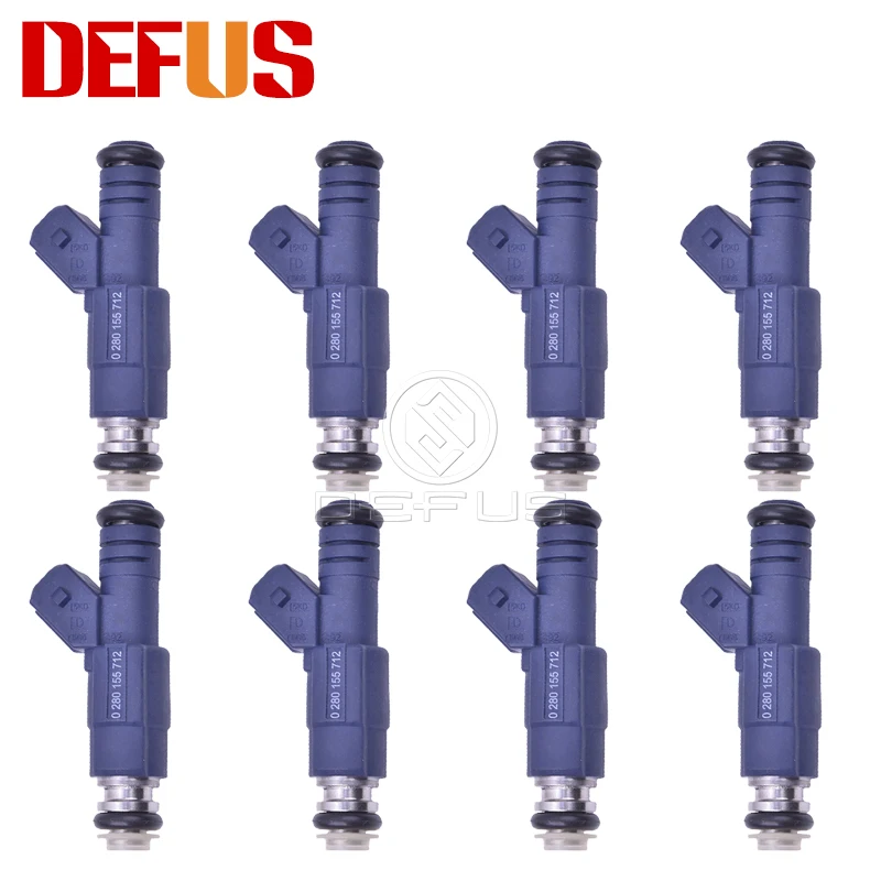 

DEFUS 8x 0280155712 Fuel Injector Nozzle Bico For Saab Cadillac Catera Saab 900 9000 9-5 3.0l 2.5l 95-01 0 280 155 712 Injection