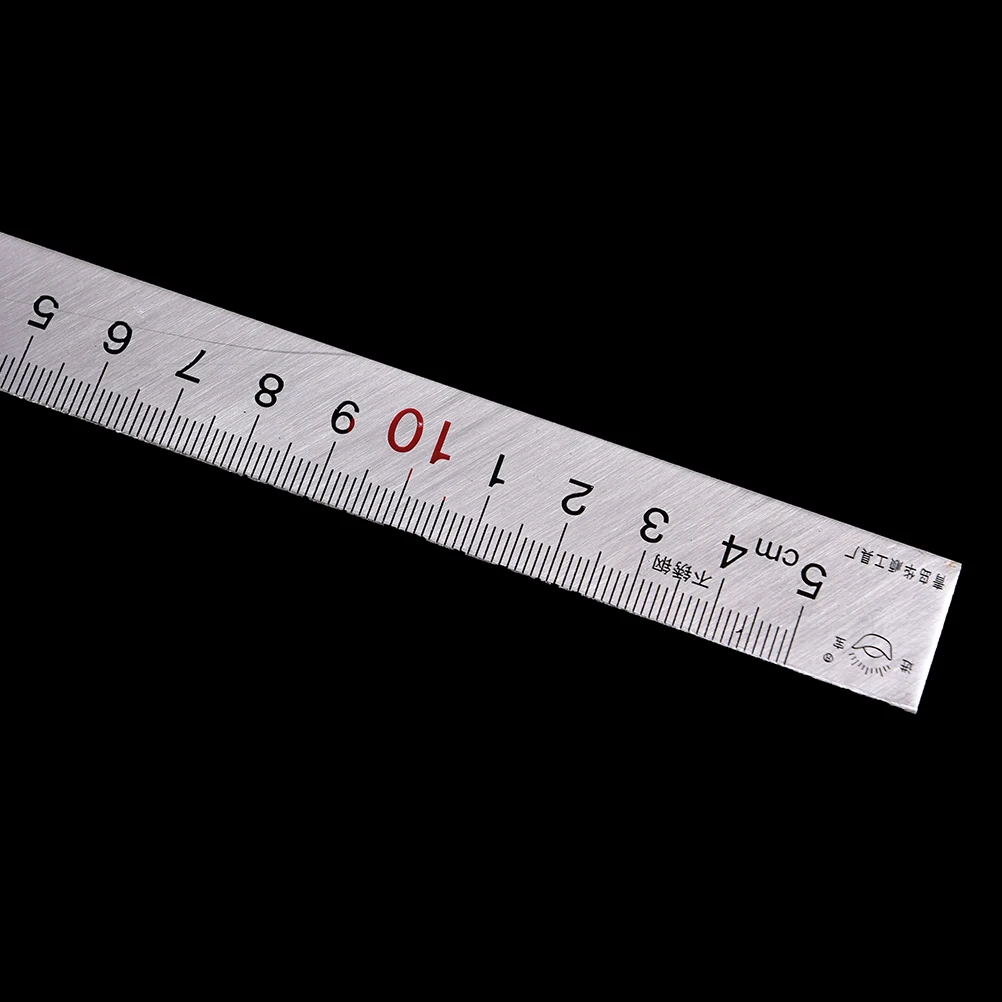 Ruler Measuring Tool Stainless Steel Metal Straht Ruler Ruler Tool  90 Degree Angle Metric Try Mitre Square Thickness: 1.2mm