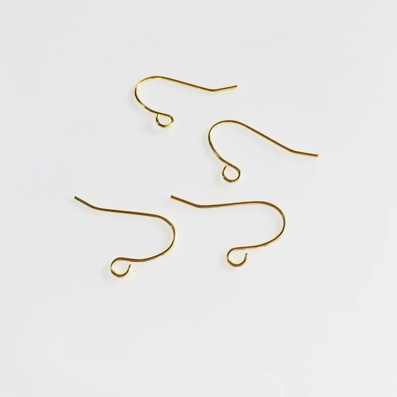 wholesale 20 pcs/lot gold plated ear wires earring hooks clasp French hooks jewelry making craft findings DIY for women