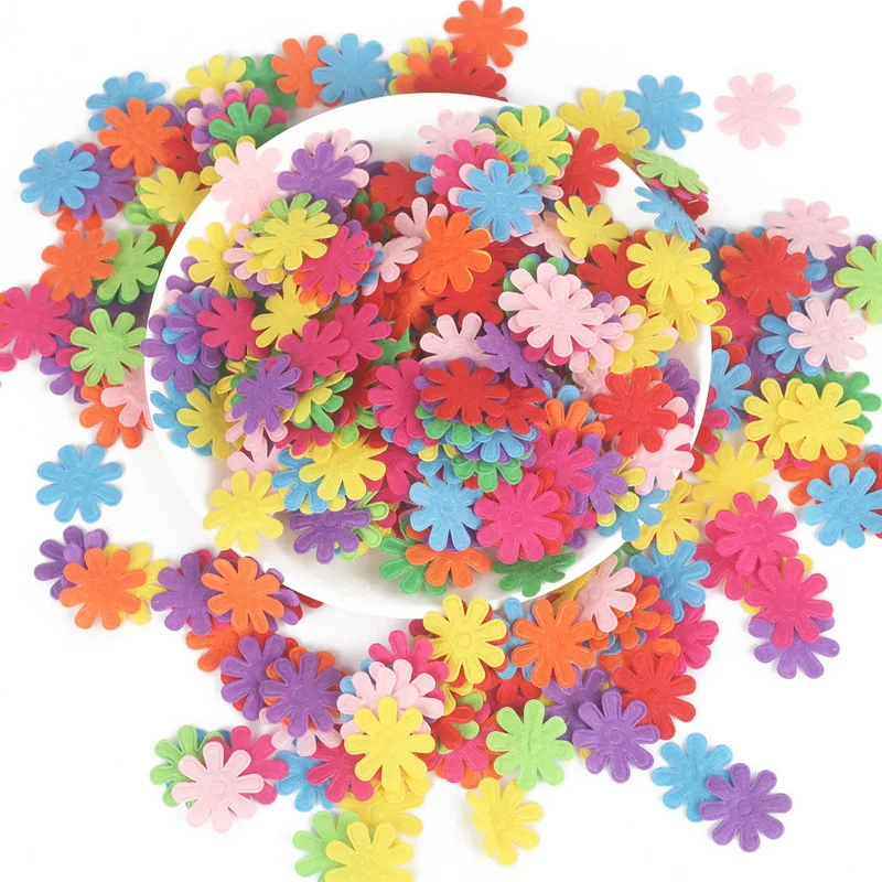 Creative Non-tessuto di Patch Per Bambini Fatti A Mano Di Puzzle Materiali Petalo Corona Modello Bambini Toppe e Stemmi Mestiere di Cucito FAI DA TE