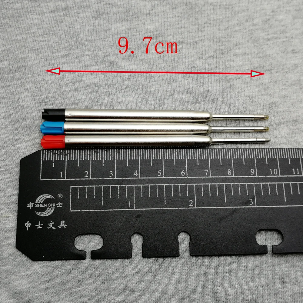 

Wholesale cheap ballpoint pen refills 10pcs a lot Tactical Pen refills metal pen ink good writing feel for roller ball pen