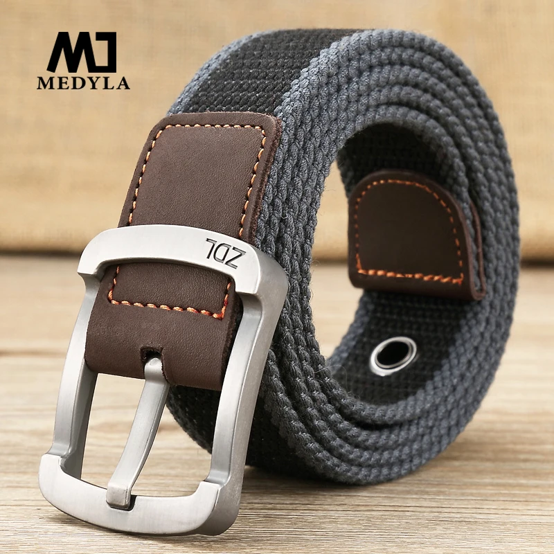 Medyla Canvas Riem Outdoor Tactische Riem Unisex Hoge Kwaliteit Canvas Riemen Voor Jeans Man Luxe Casual Bandjes Ceintures