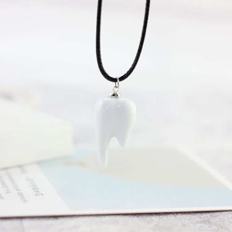 female clavicle ceramic necklace chain contracted pendant accessories temperament brief paragraph  #1025