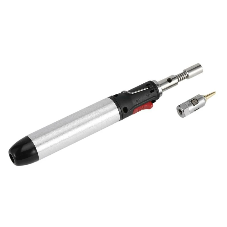 Adjustable Thermostat Flame Butane Gas Soldering Iron Welding Torch Tool 12ml Pen Shape 1300 Degrees Hand Heat Gun Repair tools