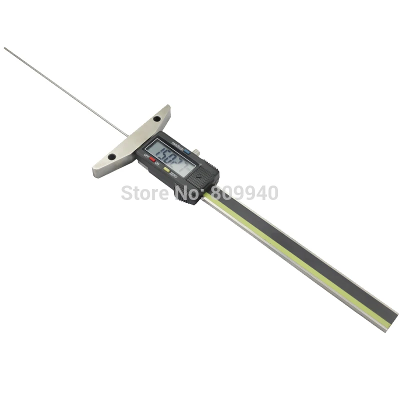 0-50mm 0-100mm 0-150mm cyfrowy głębokościomierz z cienkim prętem elektroniczny miernik grubości bieżnika opony z cienkim zaciskiem pręta