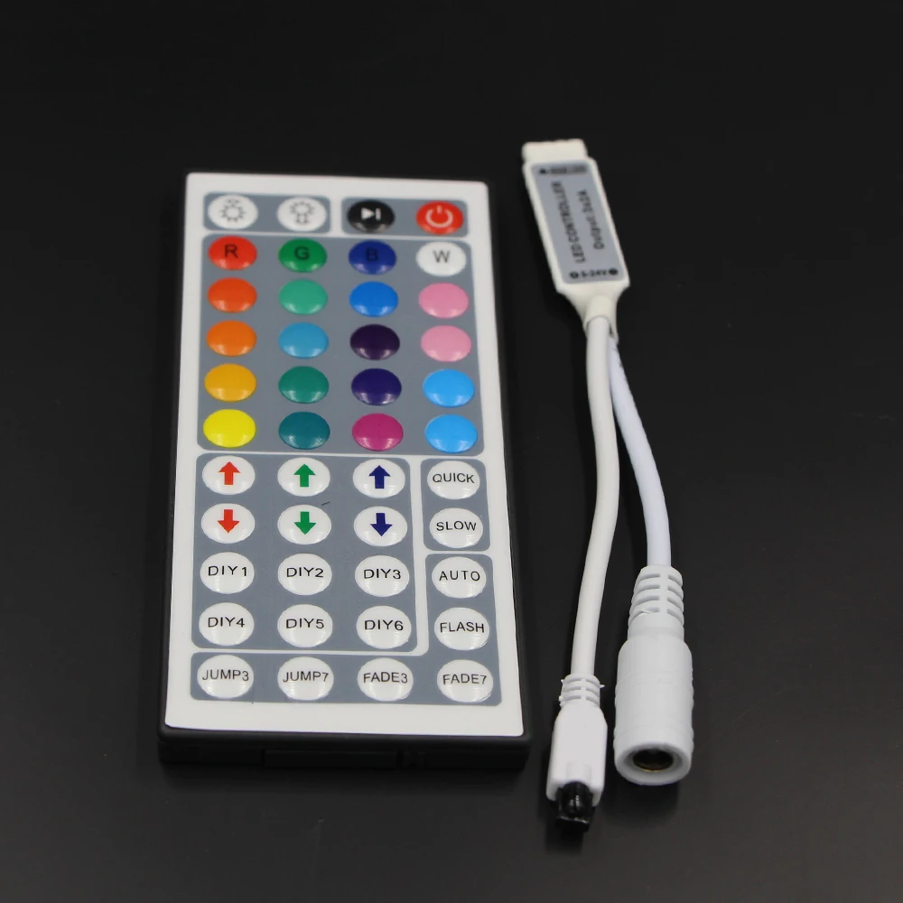 Led Controller 44 Keys LED IR RGB Controler LED Lights Controller IR Remote Dimmer DC12V 6A For RGB 3528 5050 LED Strip