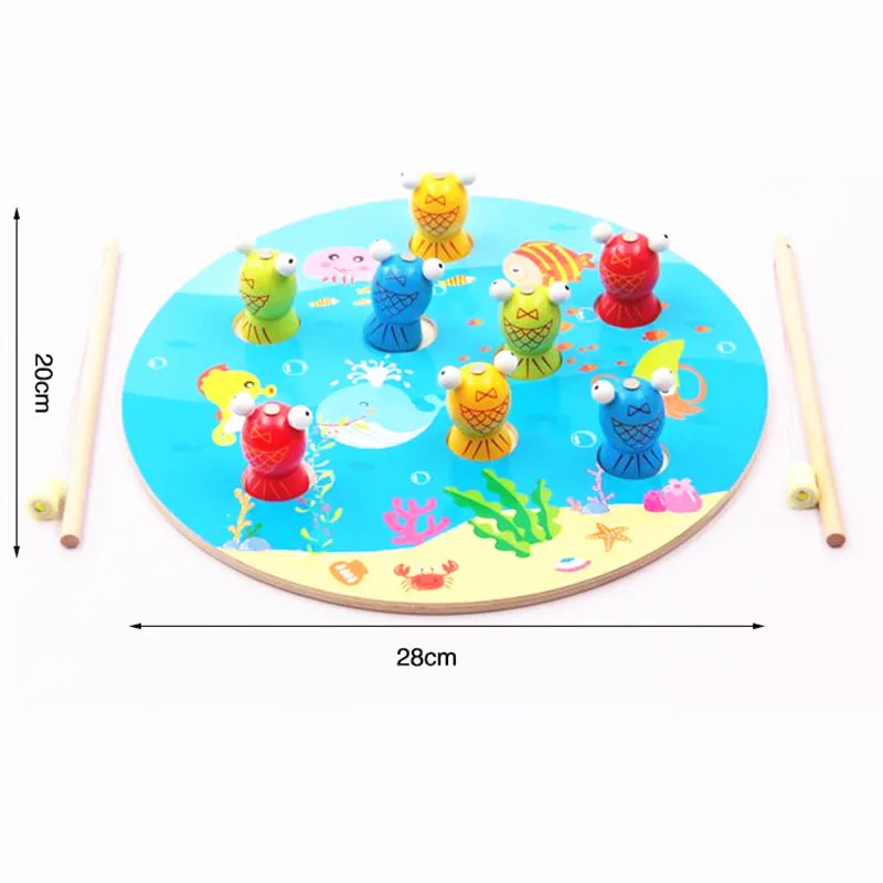 3D Fish Shape Kids Chơi Đồ Chơi Trò Chơi Câu Cá Đồ Chơi Phim Hoạt Hình Bằng Gỗ Đánh Cá Từ Đồ Chơi Đầy Màu Sắc cho Trẻ Em Món Quà Sinh Nhật