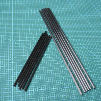 Carbon Tube ID 3mm OD 5mm L180mm,6pcs/lot.