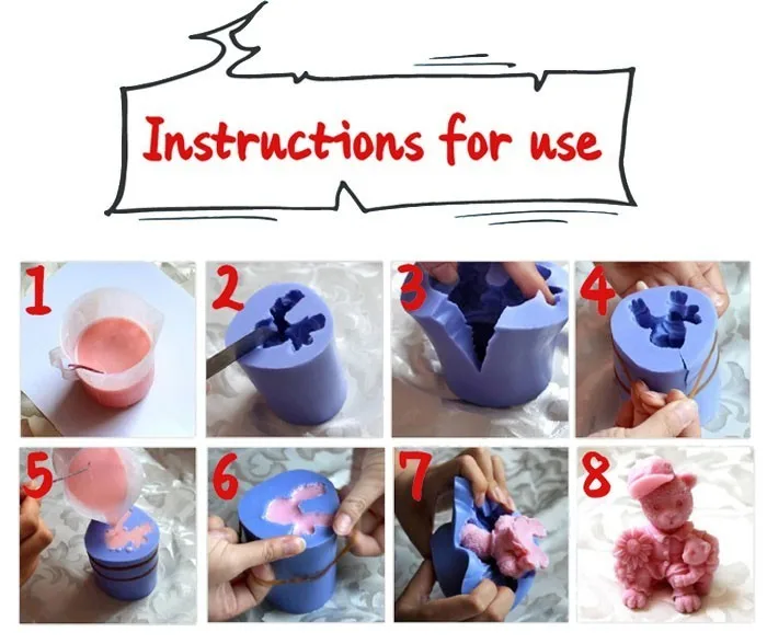 Feuer Hydrant Silikon Kerze Form Fondant Formen Für Handgemachte Kleber Herstellung Polymer Clay Zement Gips Dekoration Handwerk Werkzeuge – Detail 6