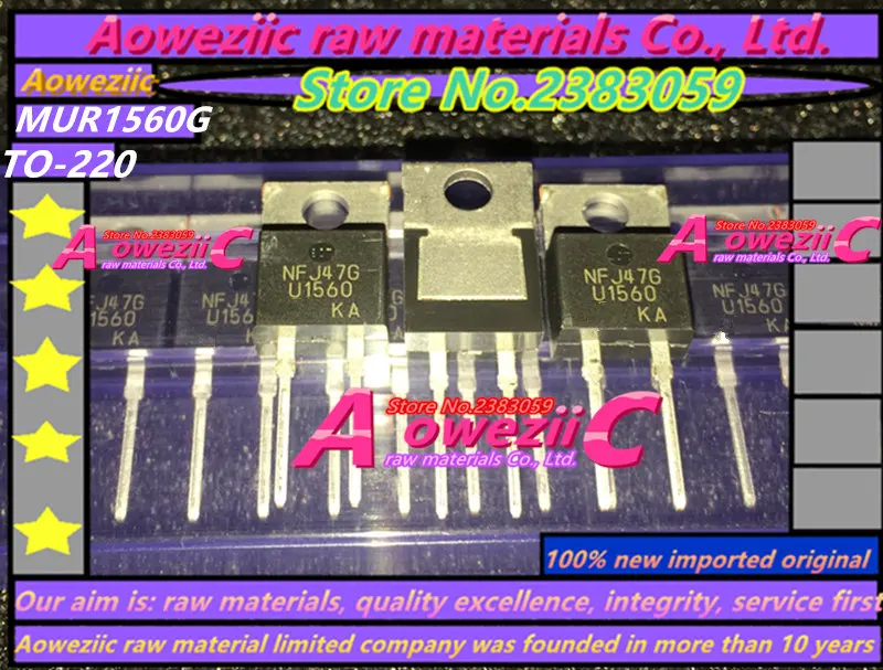 Aoweziic  2021+  100% new imported original  MUR1560G MUR1560 U1560 TO-220 600V 15A fast recovery diode