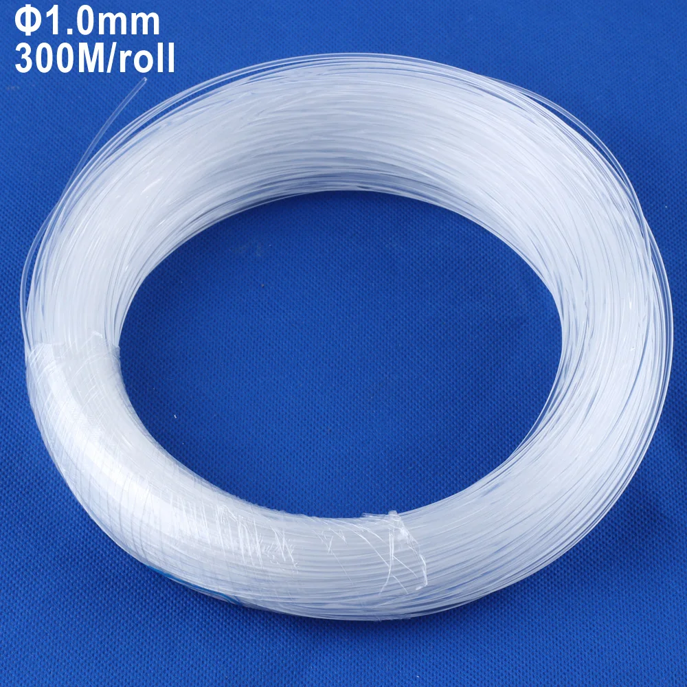 

PMMA plastic optical fiber cable 1.0mm 300M per roll End Glow LED Fibers Optic for all kind led light machine drivers