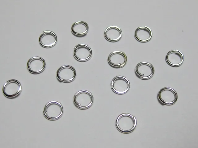 

2000Pcs Silver Plated Open Jump Ring 4X0.7mm