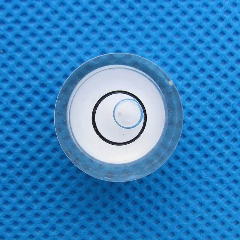 HACCURY 19*10mm White Color Circular bubble level Round Plastic vial Precision spirit level Wholesale Price