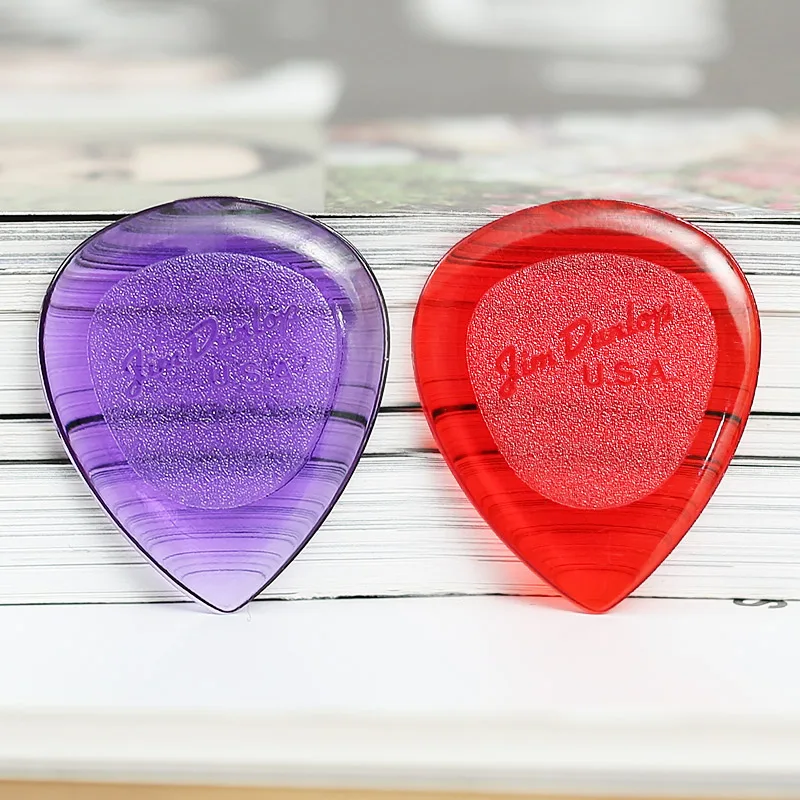 Dunlop Guitar Picks Stubby Tear Plectrum Mediator Durable Clear 474 1/ 2/ 3mm for Bass Acoustic Electric Guitar Accessories