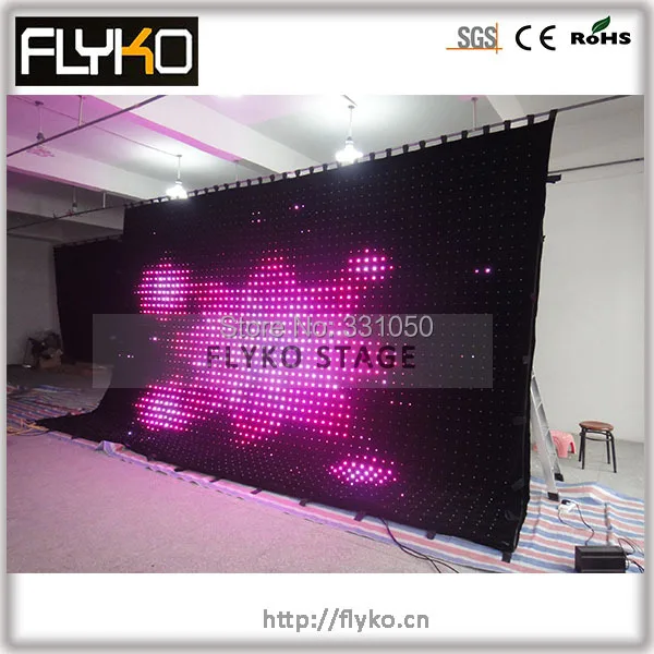 Free shipping p100 4x6m, PC controller, software, spare parts grand banquet led video screen