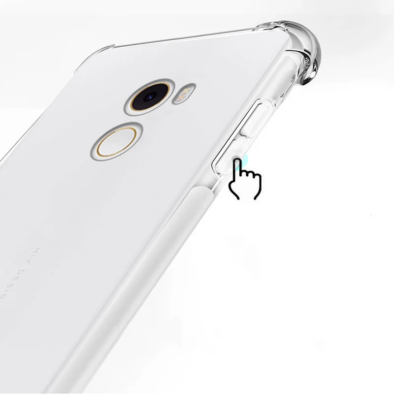 Luxury Shockproof Clear Soft Case Capa For Xiaomi Mi Mix 2 Phone Cases Silicone Back Cover 5.99\'\' For Mi Mix 2 Mix2 Shell