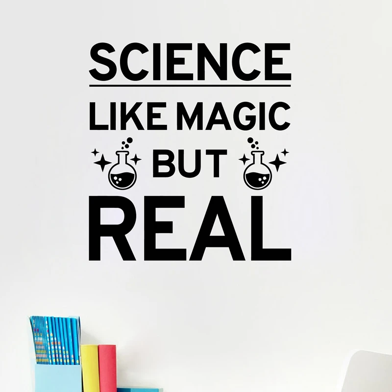 Science Like Magic But Real Quote Wall Decal Study Learn Edu