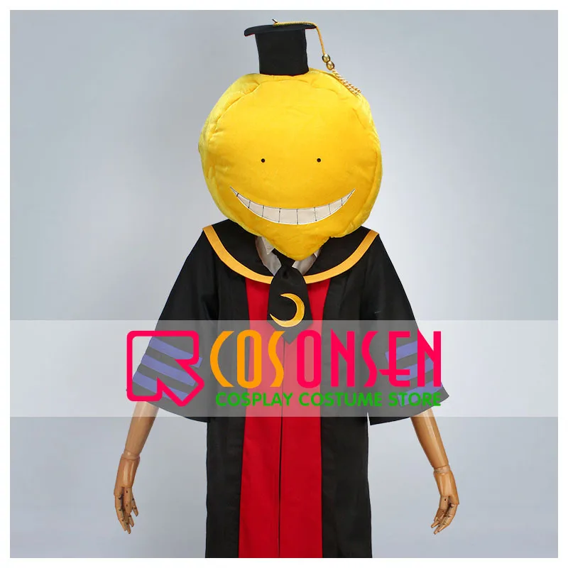 

COSPLAYONSEN Assassination Classroom Korosensei Cosplay Costume Head Teacher Cloak Gown All Size