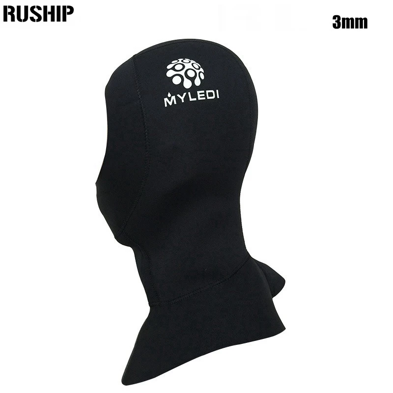 Soft  3MM Neoprene Men Women Scuba Diving Snorkeling Neck Hat Full Face Mask Waterproof Warm Spearfishing Swimming Hood Cap