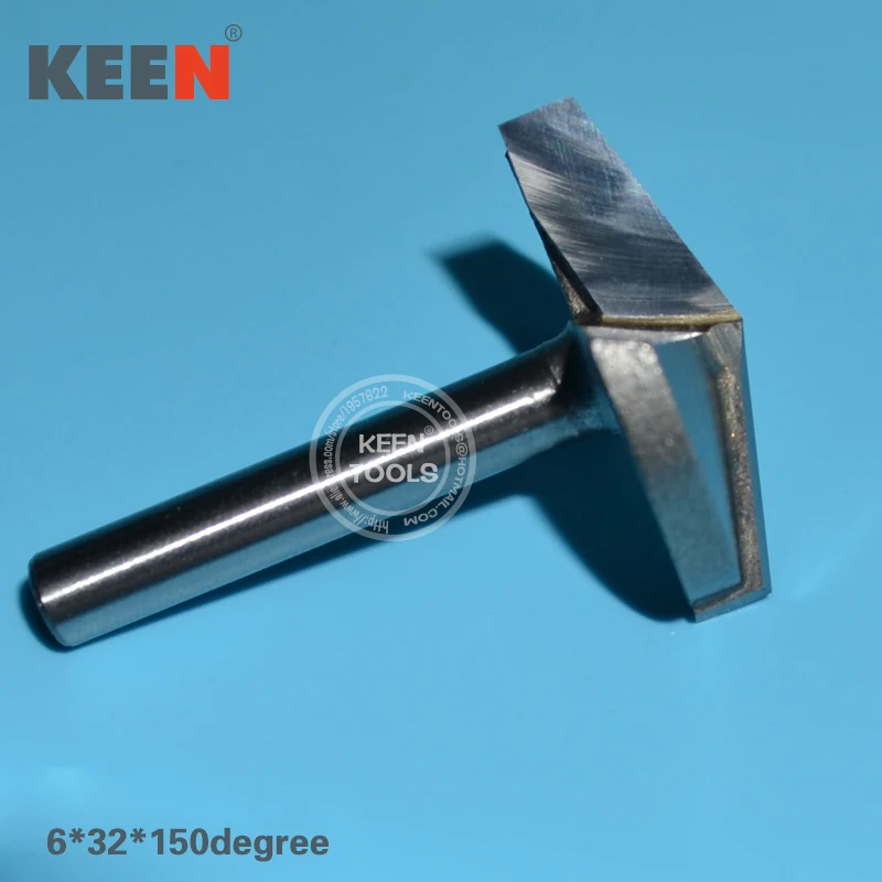 

6*32*150degree 3D V Wood Router Bits/ V-Shaped Engraving Tools For MDF/Plywood/Cork/Plastic/ Acrylic/PVC