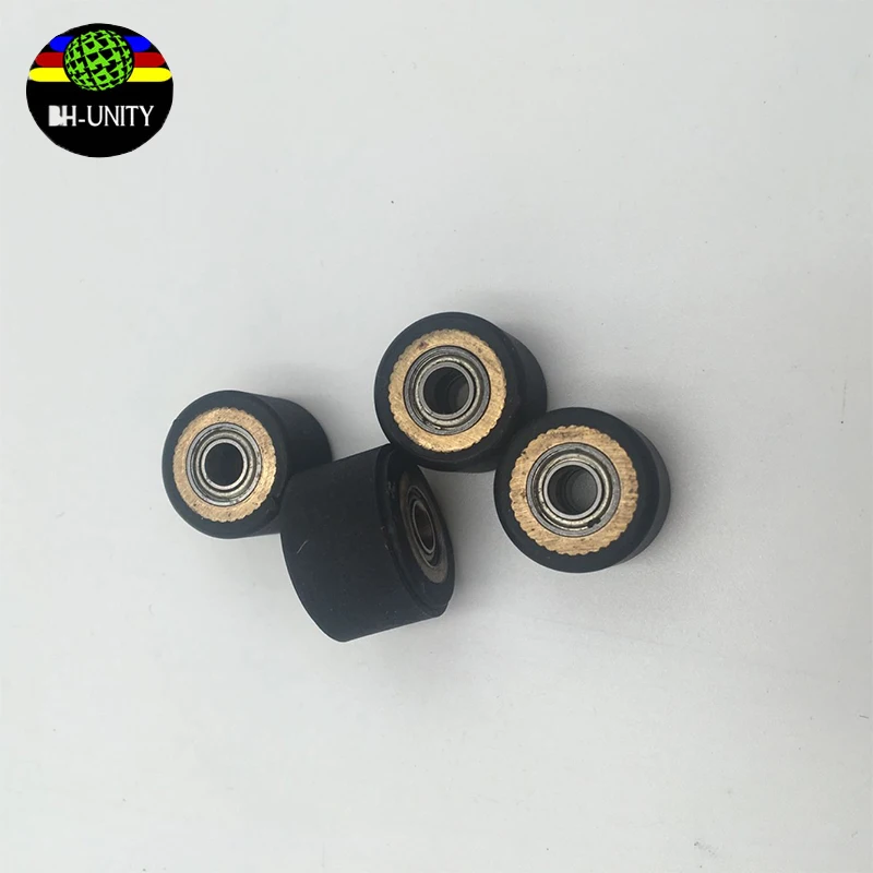 4PCS High quality Vinyl cutting plotter spare parts pinch roller paper pressure rollers ID4MM (4*11*16MM)