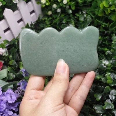 Jade Scrapping Plate Piece Of Blown Sand Tools Facial Back Body Guasha Plank Natural Material Chinese Medicine Care Tool