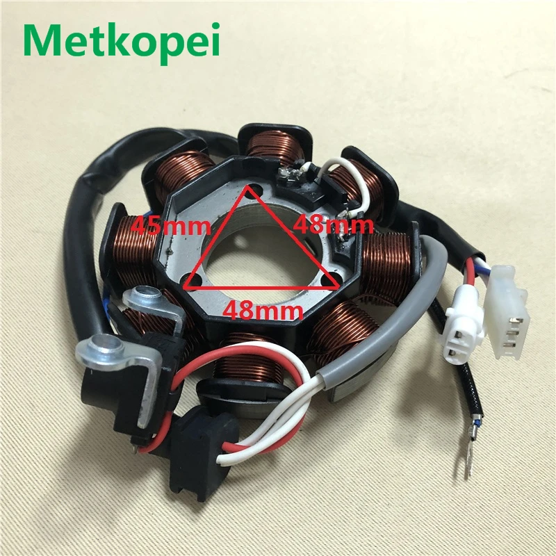 motorcycle YBR125 YB125 XTZ125 8 pole magneto stator coil generator for Yamaha 125cc YBR 125 inner rotor ignition foot starter