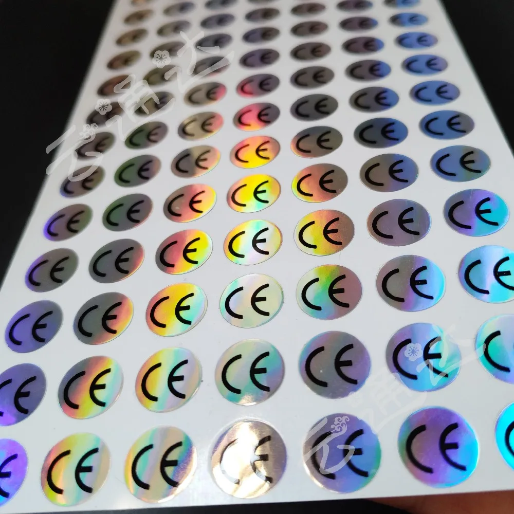 Hologram Sticker CE Certificated Label Sticker Diameter 1cm 10*10mm 1000Pcs/lot Waterproof Laser For Electronic & Home Appliance