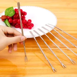 4Pcs/lot Lobster Crab Needle Stainless Steel Crab Fork Multifunctional Walnut Needle Fruit Fork Kitchen Gadgets Seafood Tools