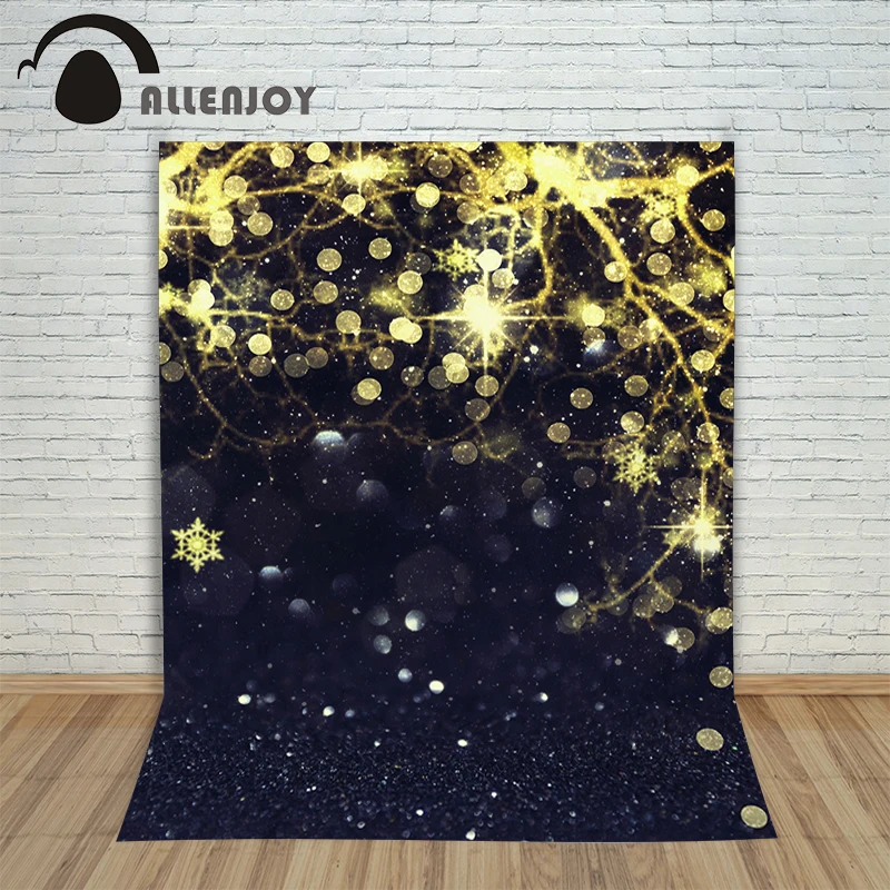 Allenjoy 사진 배경 골드 패턴 점 스파클 깜박이 눈 photophone 배경 사진 스튜디오 비닐 배경