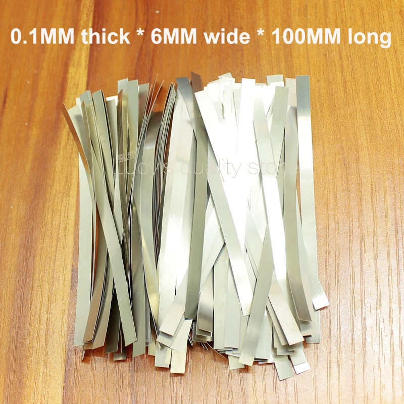 100g/bag Welding nickel plate 18650 battery spot welding pure nickel plated steel 0.1MM thick *5MM wide