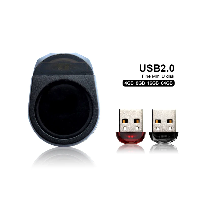 Fashion USB Flash Drive USB 2.0 Super Mini Red Pendrive 4GB 8GB 16GB 32GB 64GB Memory Stick High Speed Small Pen Drive  Hot Sale