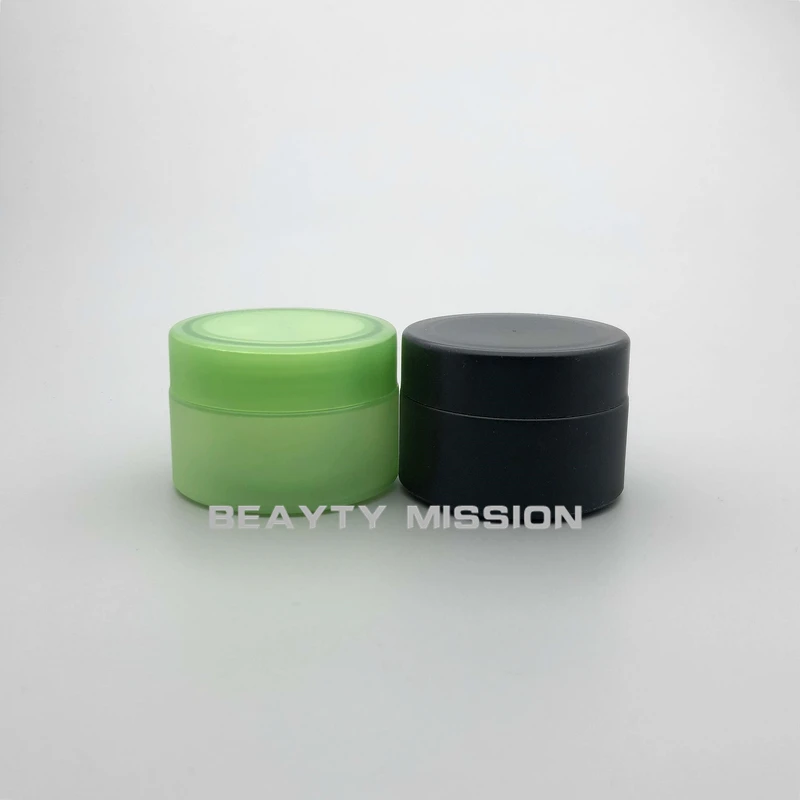 BEAUTY MISSION 30pcs 50g black/green hand cream Jar Empty cosmetics container, small round plastic box, Small empty cans