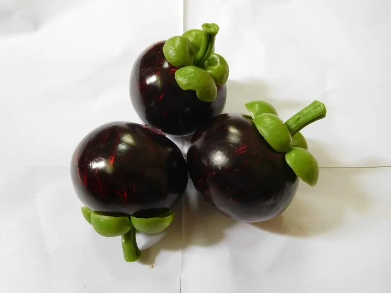 Fruit Child Plastic Mangosteen Fruits And Vegetables Model Simulation Food Early Educational Kid Pretend Play House Kitchen Toy